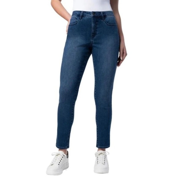 Parasuco Womens Blue Medium‎ Wash Skinny Mid Rise Jeans Size 27 - Picture 1 of 9